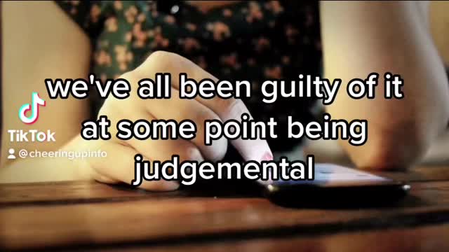 Judgemental behaviour causes so much pointless unnecessary pain suffering unhappiness and conflict