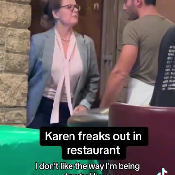 Karen freaks out in A restaurant