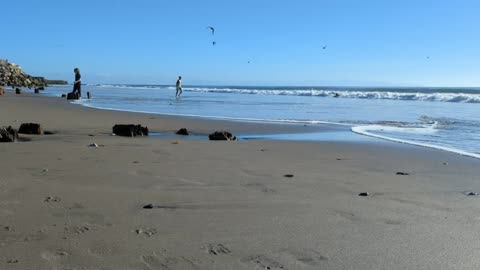 Blue Sky Beach Reflections (with narration)