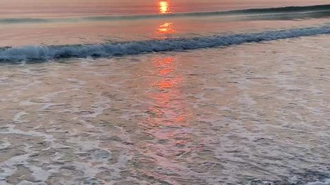 View of Sunset from the Beach