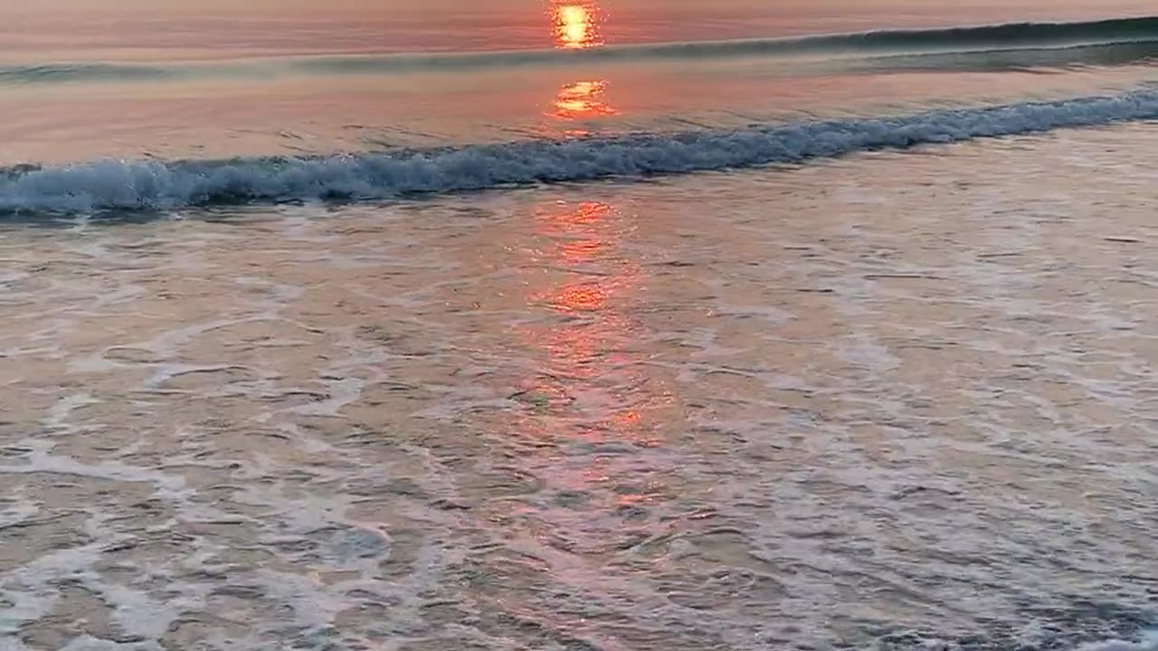 View of Sunset from the Beach