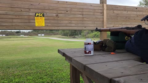 M1 Garand pops a gong at 200 yards