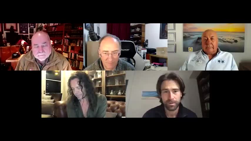 Robert David Steele, Simon Parkes, Charlie Ward, Sacha Stone and Sean Stone