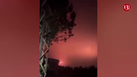 Live footage of strong missile attacks on Israel’s territory