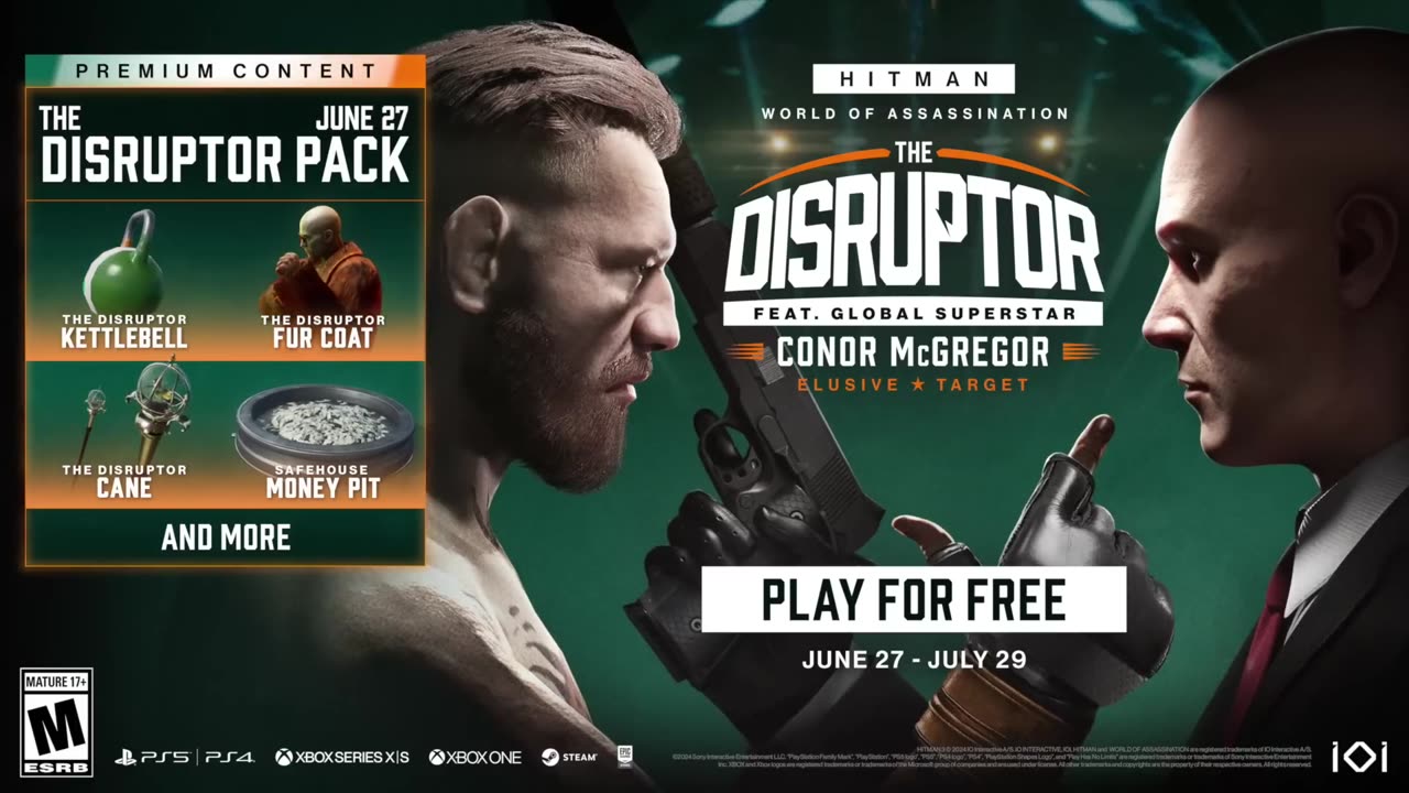 HITMAN World of Assassination - Elusive Target Reveal - The Disruptor (featuring Conor McGregor)