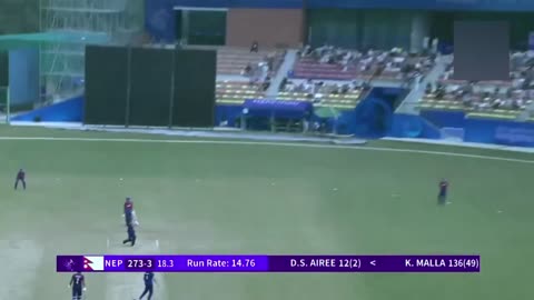 9 balls 50runs world record by Nepali cricketer