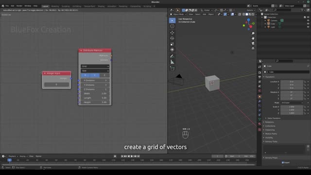 Blender uses animation nodes to create infinite fractals, the first step.