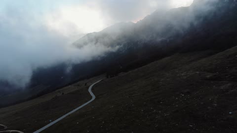 Mountain Fog In The Mountain Path