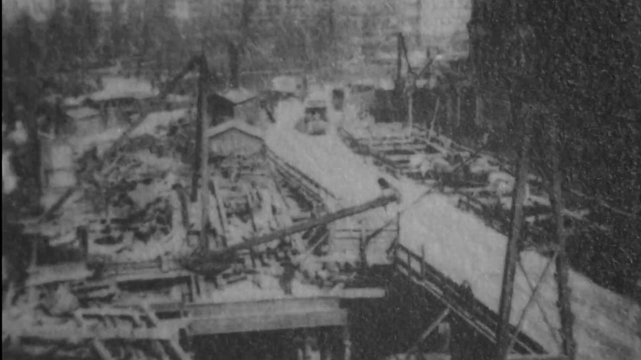 Excavation For New York's Subway In Union Square (1903 Original Black & White Film)