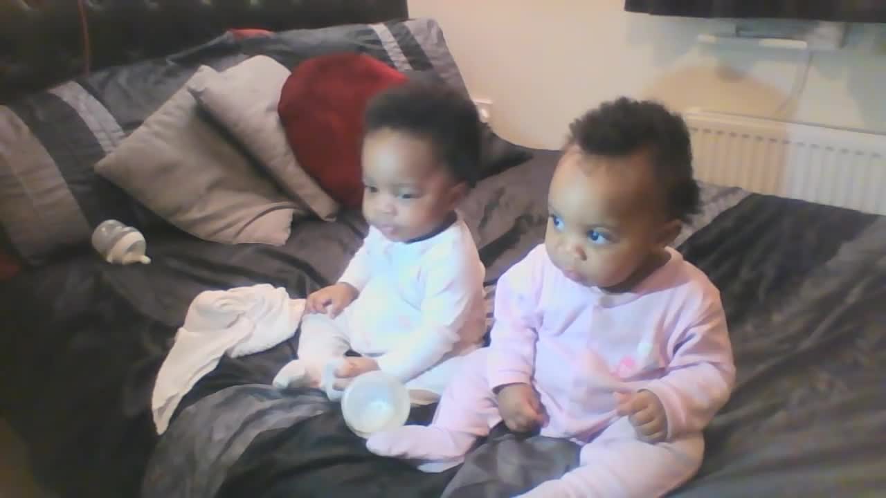 8 month twin is always camera ready