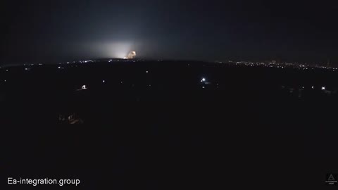 Breaking: Large explosions seen on live cam in Kharkiv, Ukraine.