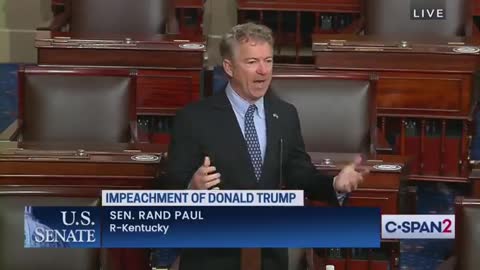 Senator Rand talking about violent speech