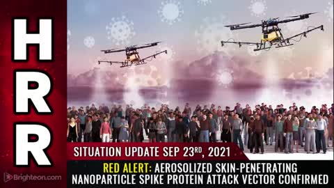 RED ALERT: Aerosolized skin-penetrating nanoparticle spike protein