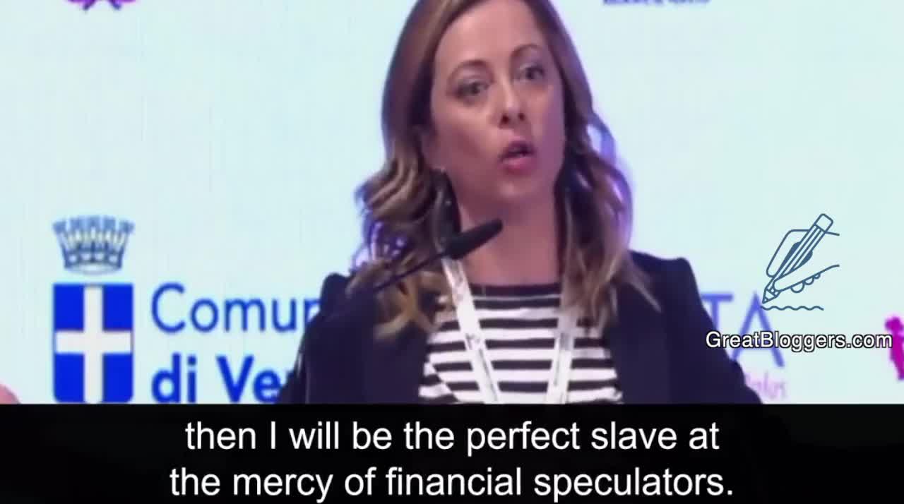 Italy's Prime Minister's Rousing Speech Defending The Primary Human Right Of Self-Identity