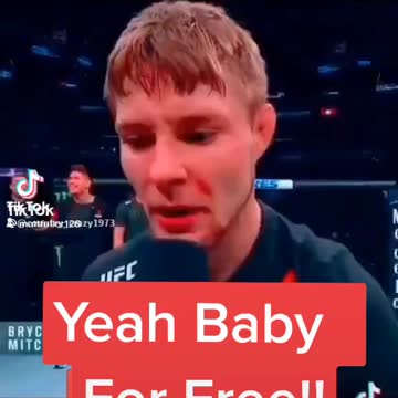 Bryce Mitchell my new favorite UFC fighter..