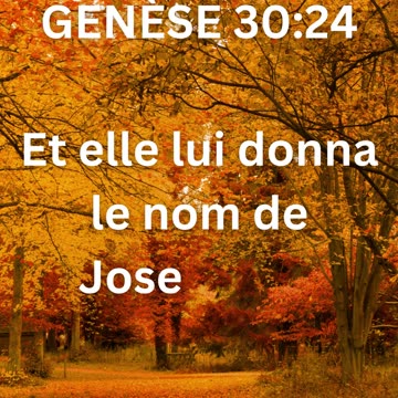 "Joseph: Le Don de Dieu à Rachel" GENÈSE 30:24.