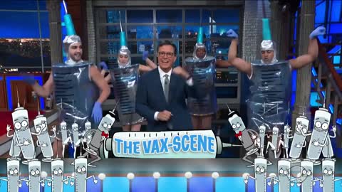 Stephen Colbert ist CIA/MKUltra/Pharma/Hollywood hoch 10: The Vax-Scene