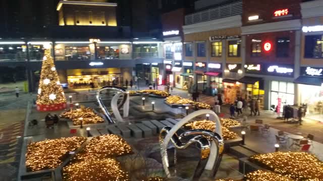 Korea Gyeonggi-do Dongtan Jars Market night view