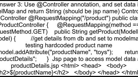 How To Serve SpringRest Response To JSP View