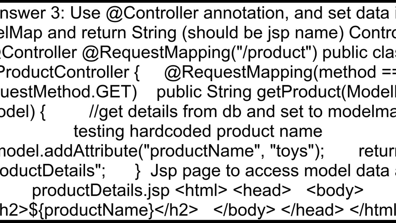 How To Serve SpringRest Response To JSP View
