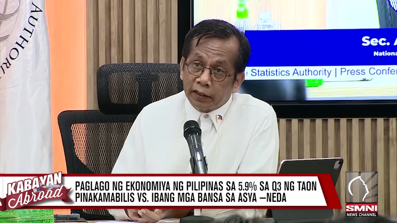 Paglago ng ekonomiya ng Pilipinas sa 5.9% sa Q3 ng taon, pinakamabilis