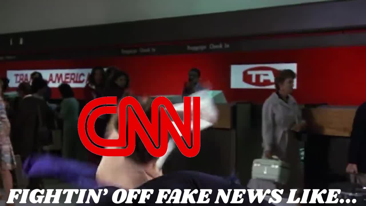 Fightin' Off Fake News Airplane! Parody