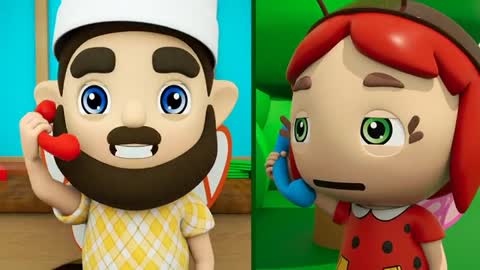 Little Fairies Act As Mom And Doctor In Five Little Monkeys Baby Song
