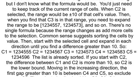 How do I highlight all cells that are within 10 of each other