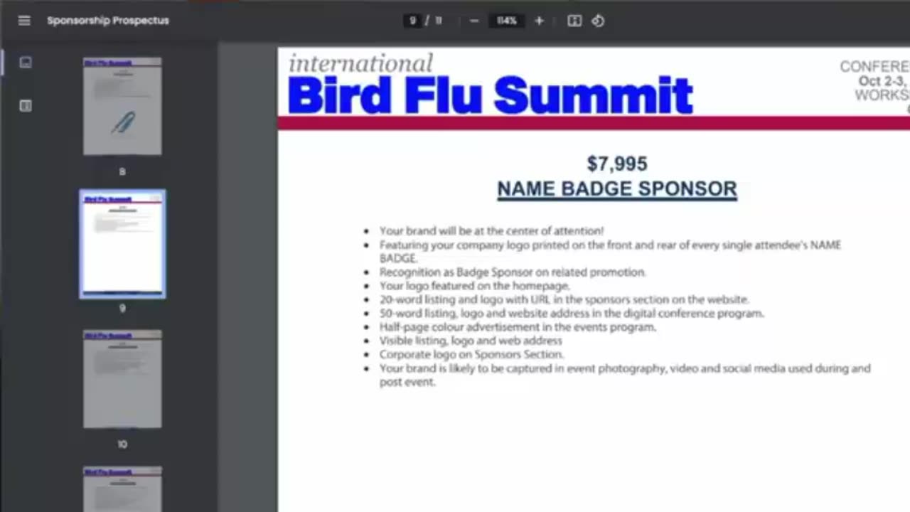 EVENT 201 RERUN FOR BIRD FLU