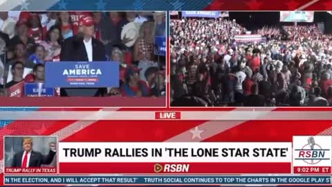 The Star-Spangled Banner at #TrumpRally🇺🇸🦅 Texas