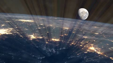 Earth's shining night.