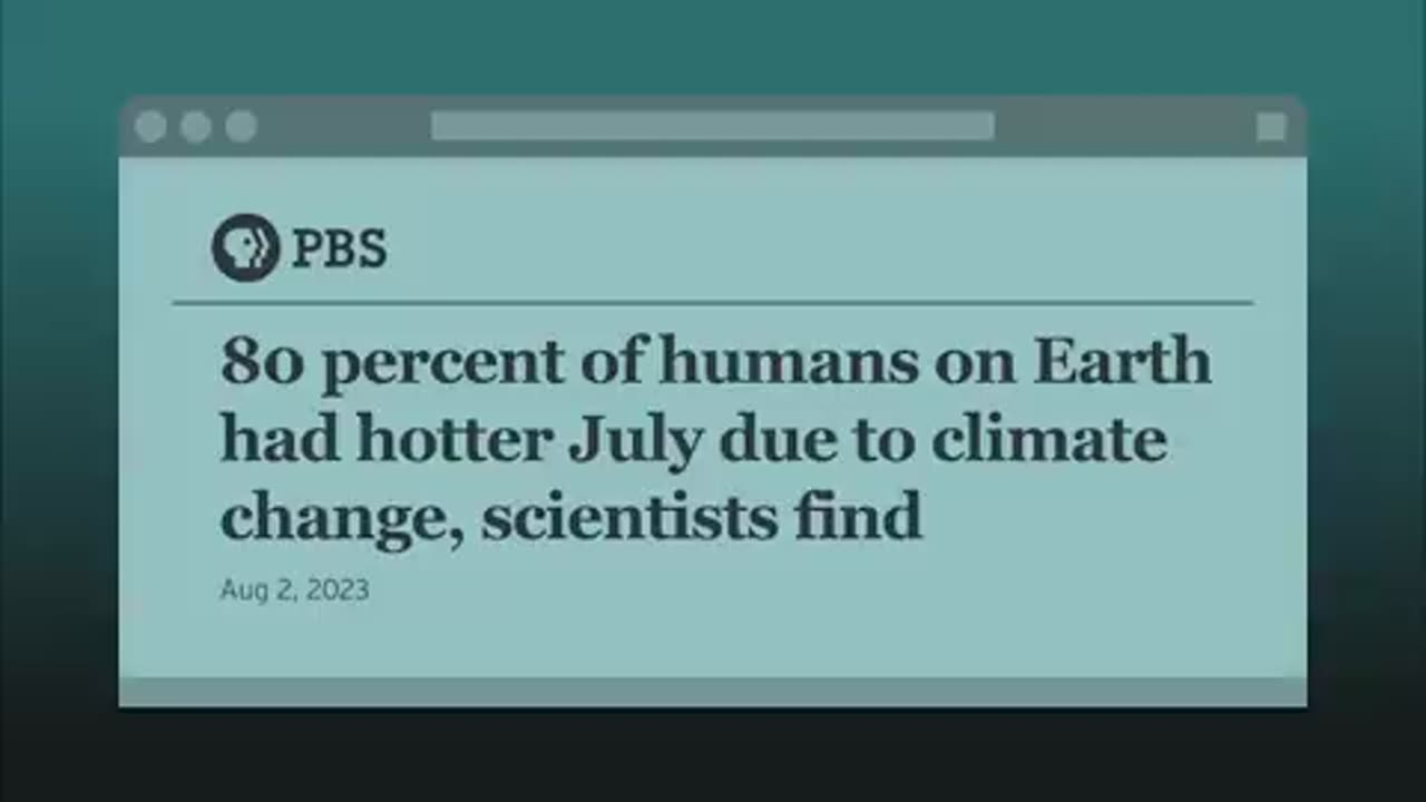 Climate Hoax and Humanity