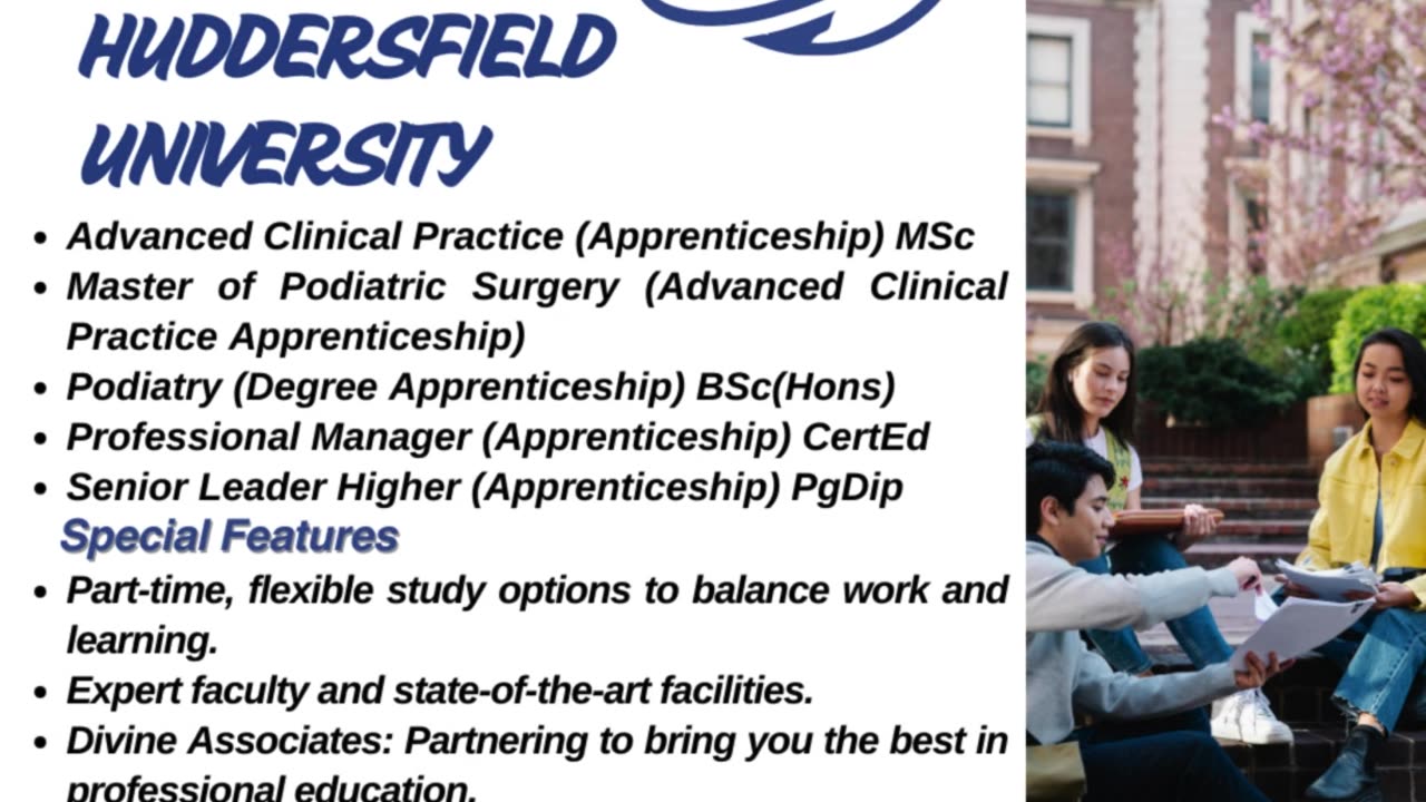 Elevate Your Career with the University of Huddersfield & Divine Associates