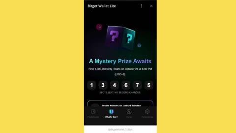 ❗🔥 🔃Bitget Wallet Mystery First 1M | FCFS🙄 ⬆️Create New Wallet First 1,000,000 only! First come
