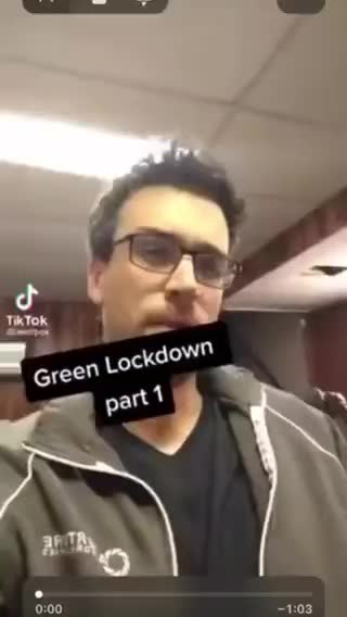 Don’t forget about the green lockdown! Under the guise
