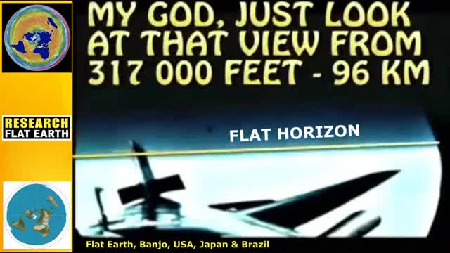 96 Km High Flight proves FLAT EARTH