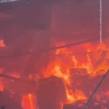 Massive Fire Rips Through Walmart Warehouse #Shorts