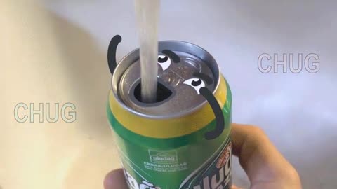 Aluminum can chug