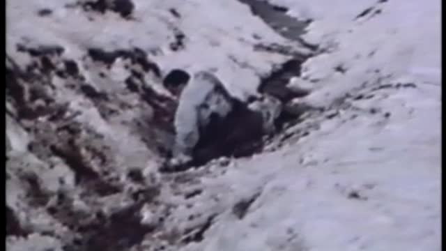 Guy Wipes Out On Sled And Lands In Muddy Ditch