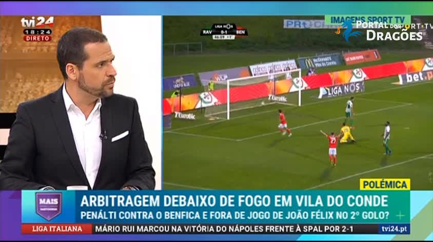 Pedro Braz não considera fora de jogo de João Félix