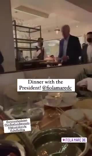 Biden Enters Swanky DC Restaurant Maskless, Violating City's Mask Mandate