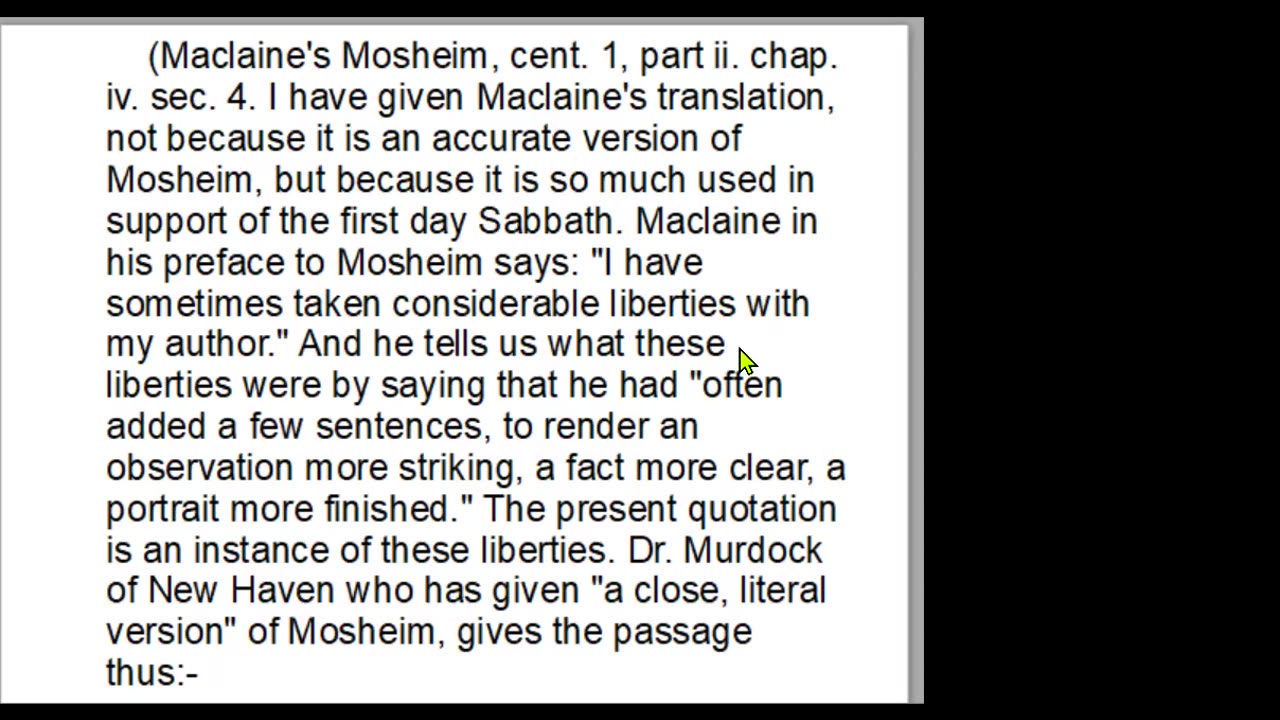 History of the Sabbath and First Day of the Week, Part 12