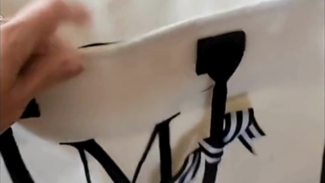 TOPDesign Personalized Initial Canvas Beach Bag👜