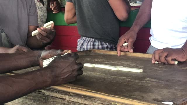 Jamaican Dominoes with Chef Darren and friends