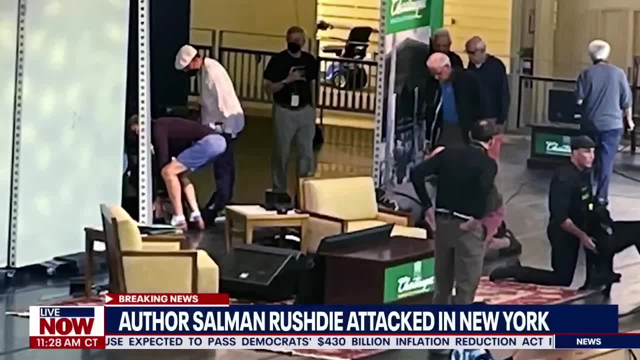 Salman Rushdie stabbed at lecture in New York | LiveNOW from FOX