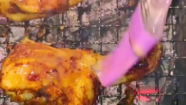 chicken leg || Nonveg food || Roasted chicken leg || Hungry Ghaziabadi