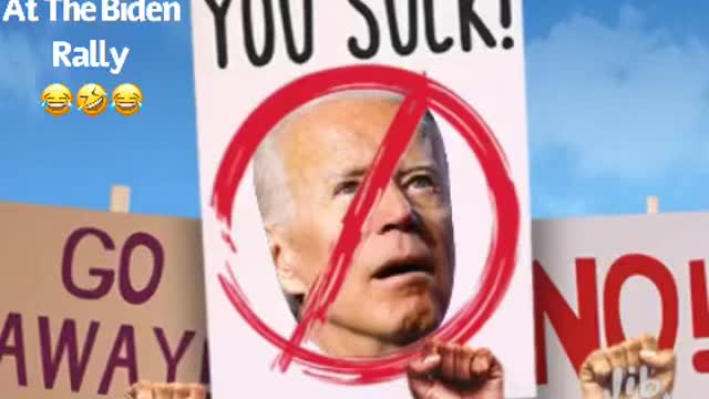 Meanwhile at the Biden Rally