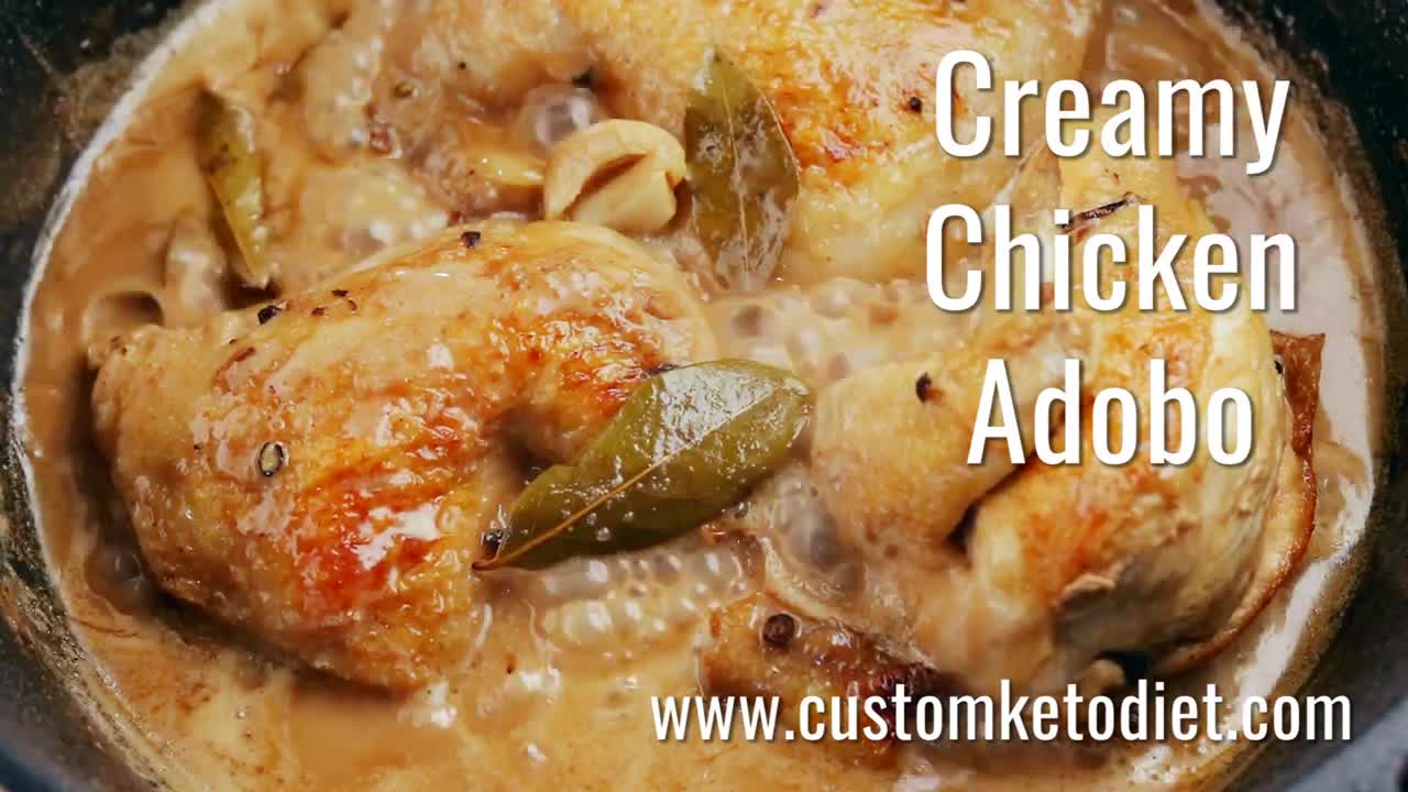 Keto Creamy Chicken Adobo