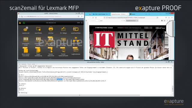 scan2email für Lexmark MFP