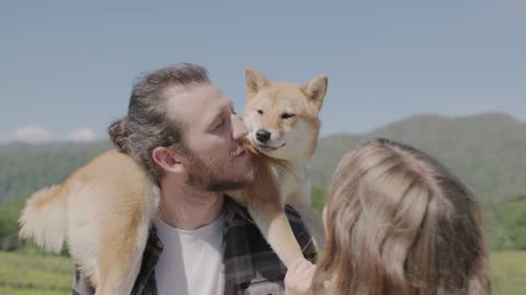 Preety dog Kiss Her owner,Very cute